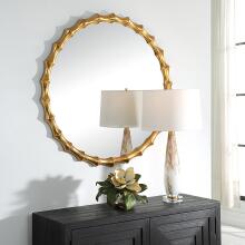Nacala-Round Gold Mirror