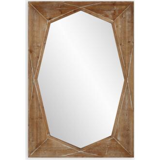 Marquise-Natural Wood Mirror