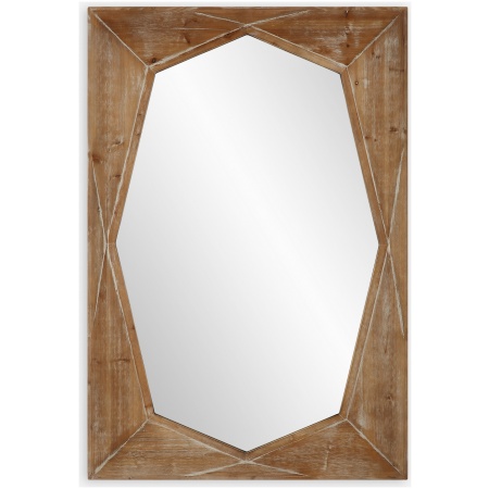 Marquise-Natural Wood Mirror
