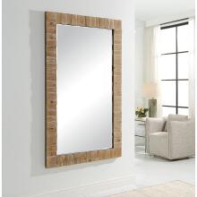 Ayanna-Gray Washed Wood Mirror