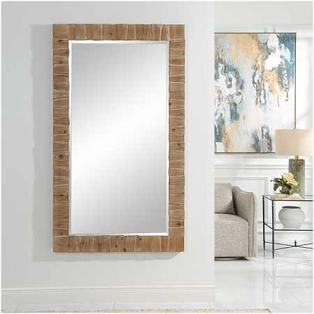 Uttermost Ayanna Gray Washed Wood Mirror