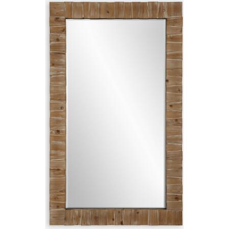 Ayanna-Gray Washed Wood Mirror