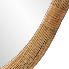 Salina-Round Bamboo Mirror