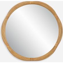 Salina-Round Bamboo Mirror
