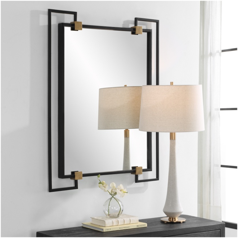 Uttermost Ivey Rectangle Industrial Mirror