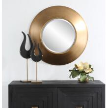 Contessa-Round Gold Mirror