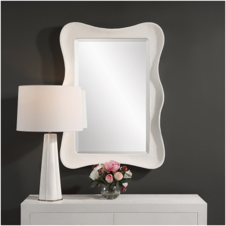 Uttermost Whitehaven Wavy Rectangle Mirror