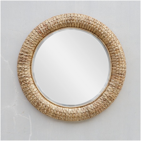 Uttermost Twisted Seagrass Round Mirror