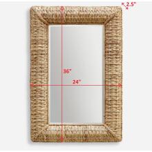 Twisted Seagrass Rectangle Mirror