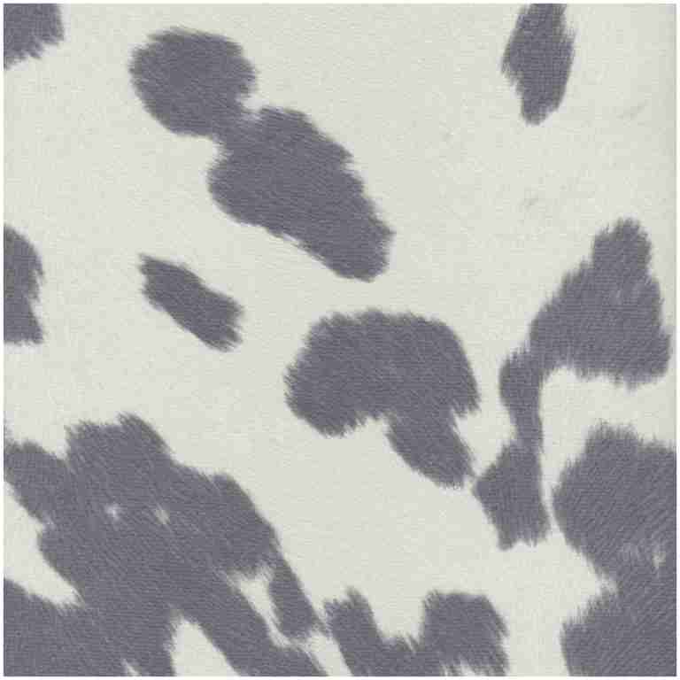 Bovine/Gray - Faux Leathers Fabric Suitable For Drapery