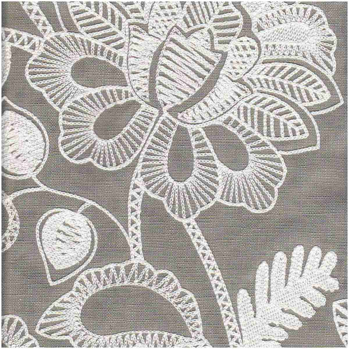 C-Crewel/Gray - Multi Purpose Fabric Suitable For Drapery