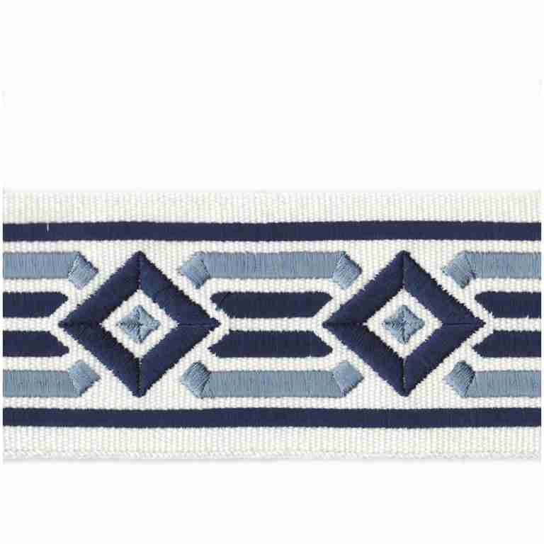 Calgary Tape/Navy - Tape Trim - Fort Worth