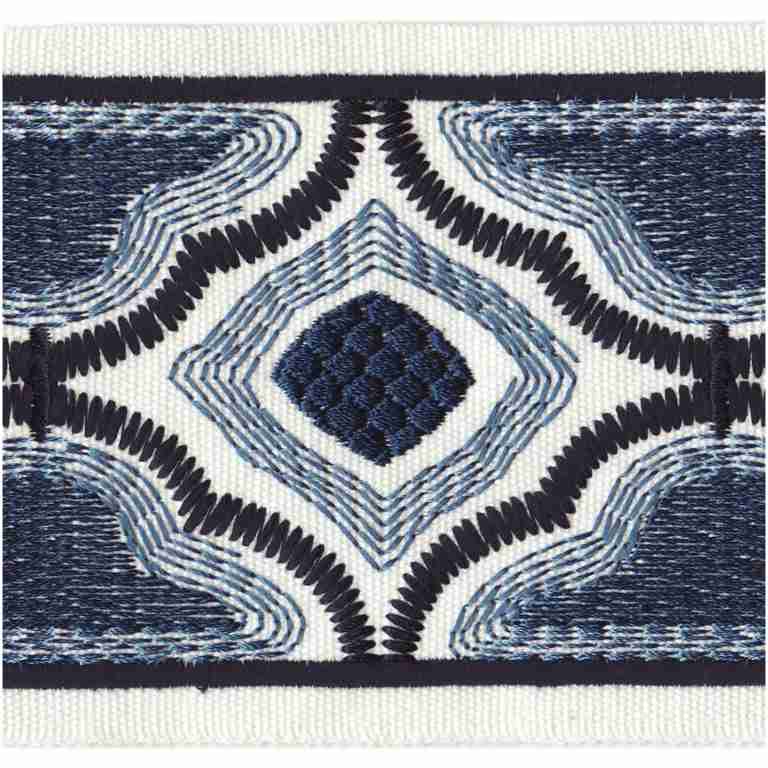 Cloud Tape/Navy - Tape Trim - Houston
