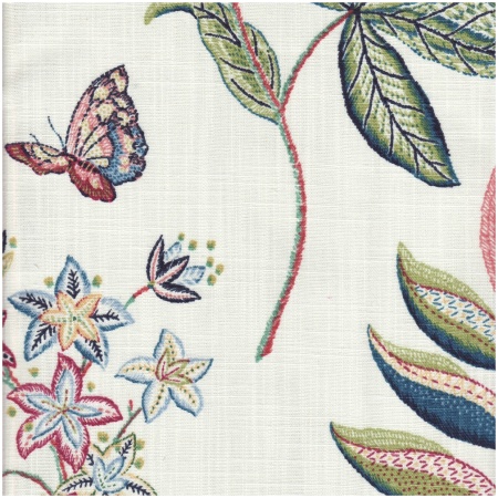 P-BUTTERFLY/ORCHID - Prints Fabric Suitable For Drapery