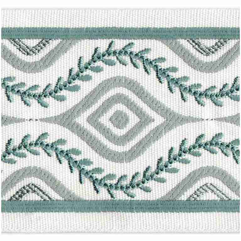 Fauna Tape/Aqua - Tape Trim - Frisco
