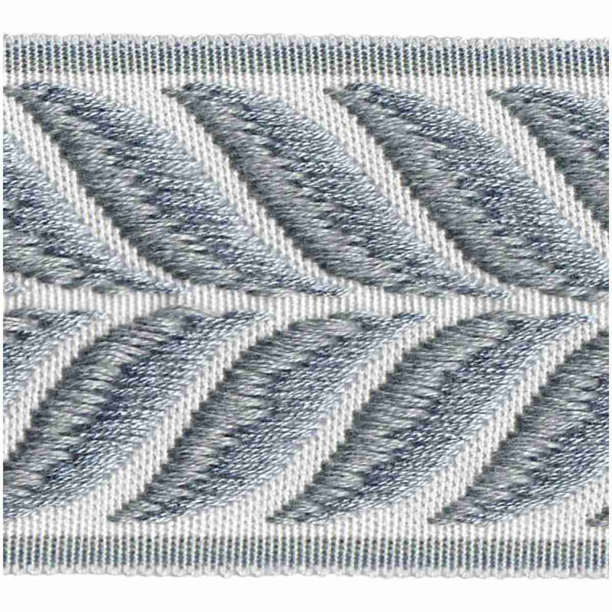 Frond Tape/Blue - Tape Trim - Woodlands