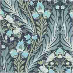 H-Della/Blue - Prints Fabric Suitable For Drapery