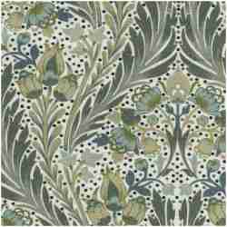 H-Della/Green - Prints Fabric Suitable For Drapery