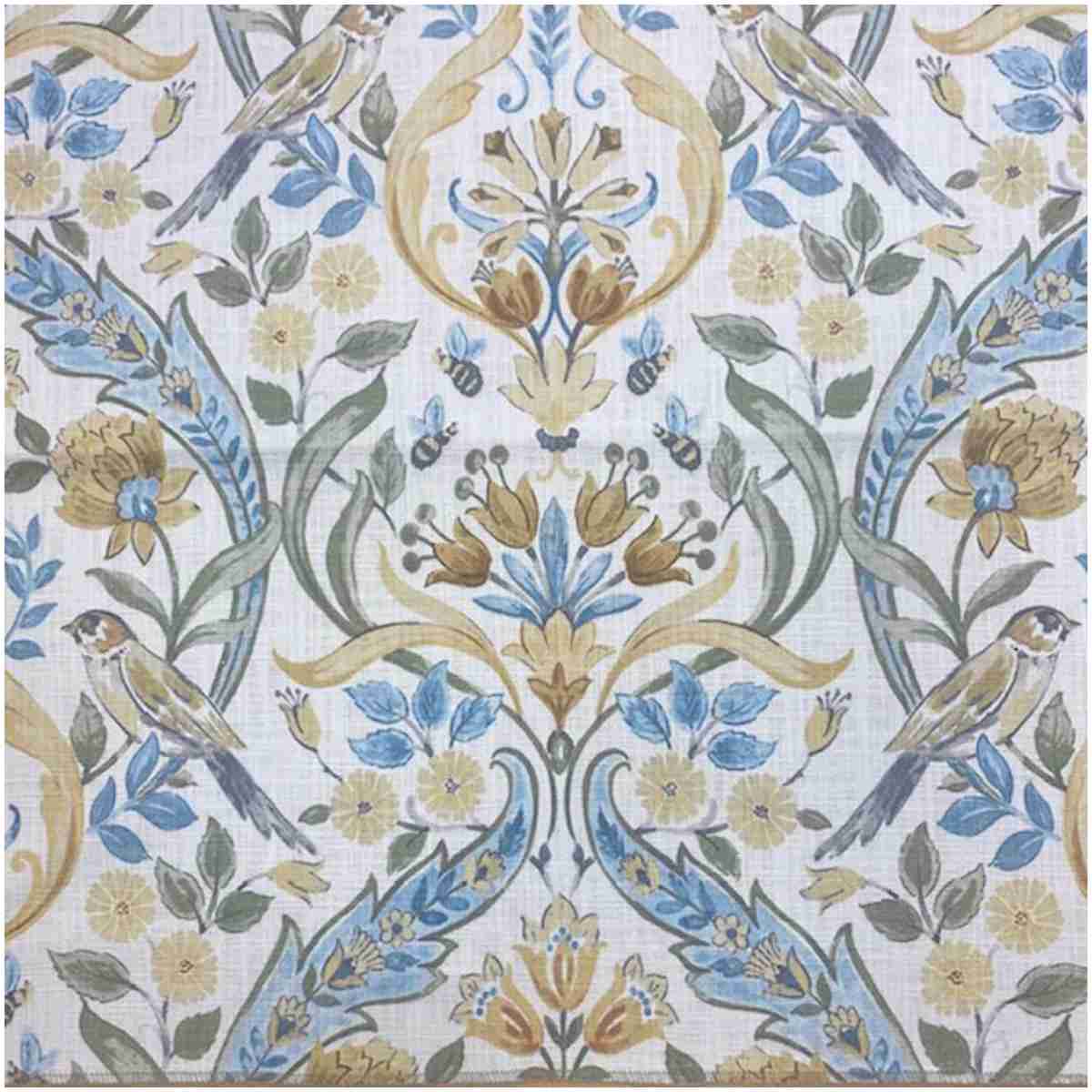 H-Kirk/Blue - Prints Fabric Suitable For Drapery