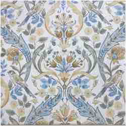 H-Kirk/Blue - Prints Fabric Suitable For Drapery