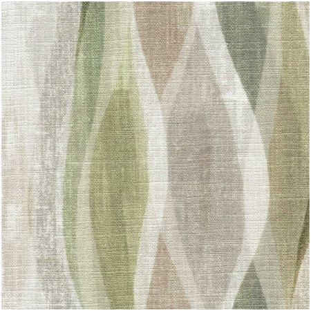 H-WAVES/GREEN - Prints Fabric Suitable For Drapery