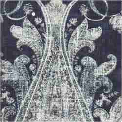 Hajara/Navy - Prints Fabric Suitable For Drapery