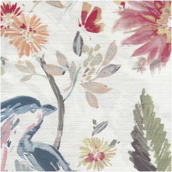 Hambird/Multi - Prints Fabric Suitable For Drapery