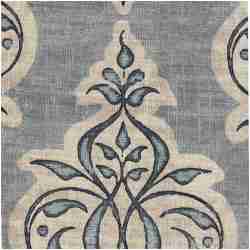 Hander/Blue - Prints Fabric Suitable For Drapery