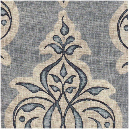 HANDER/BLUE - Prints Fabric Suitable For Drapery