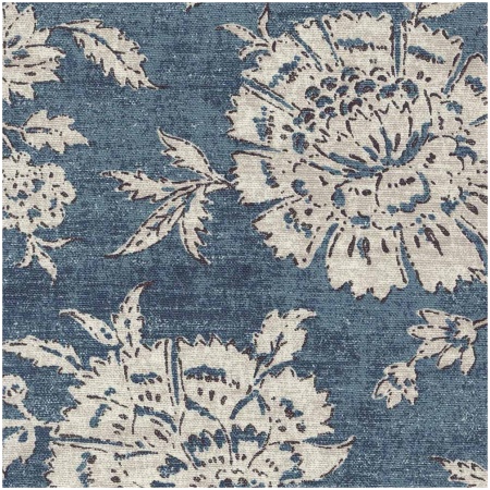 HASANI/BLUE - Prints Fabric Suitable For Drapery