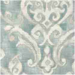 Hatal/Aqua - Prints Fabric Suitable For Drapery