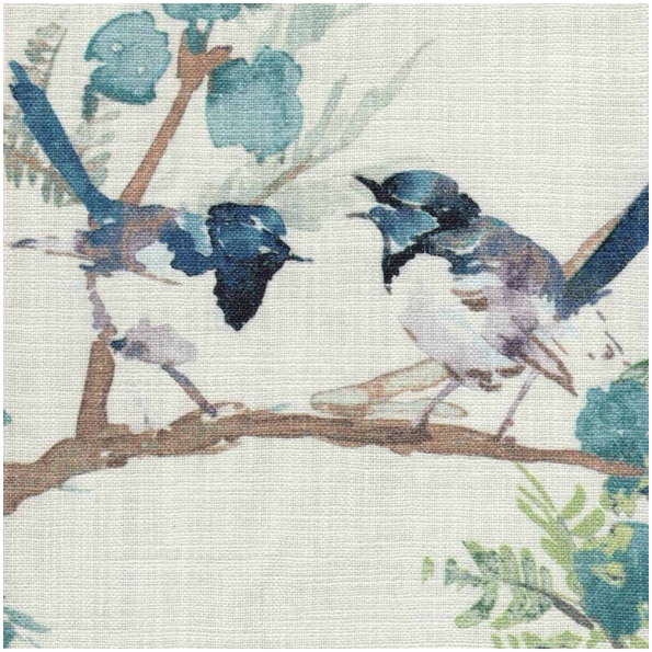 Hemilia/Blue - Prints Fabric Suitable For Drapery