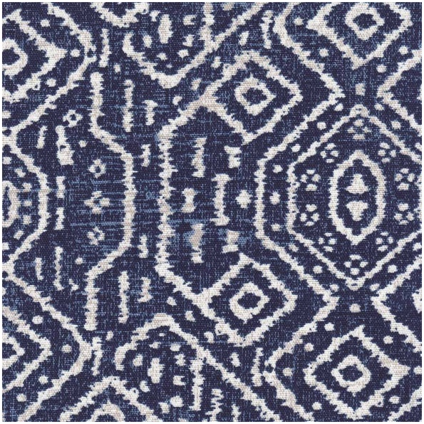 Hesa/Navy - Prints Fabric Suitable For Drapery