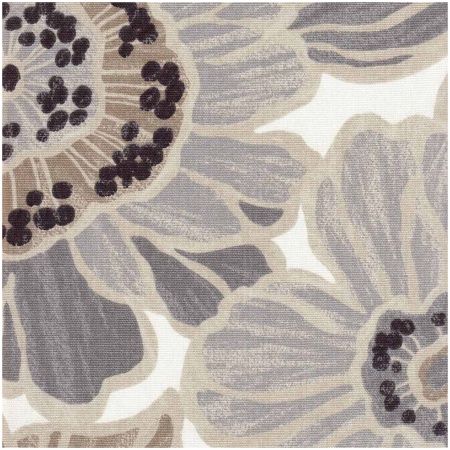 HEVON/TAUPE - Prints Fabric Suitable For Drapery