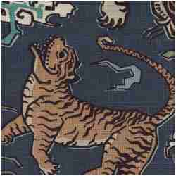 Higar/Blue - Prints Fabric Suitable For Drapery
