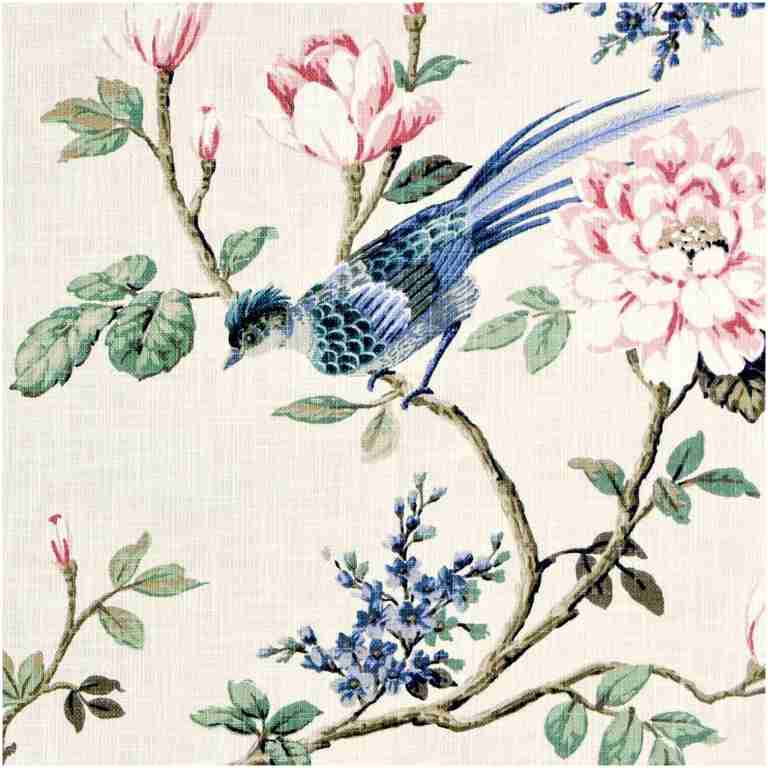 Hobird/Natural - Prints Fabric Suitable For Drapery