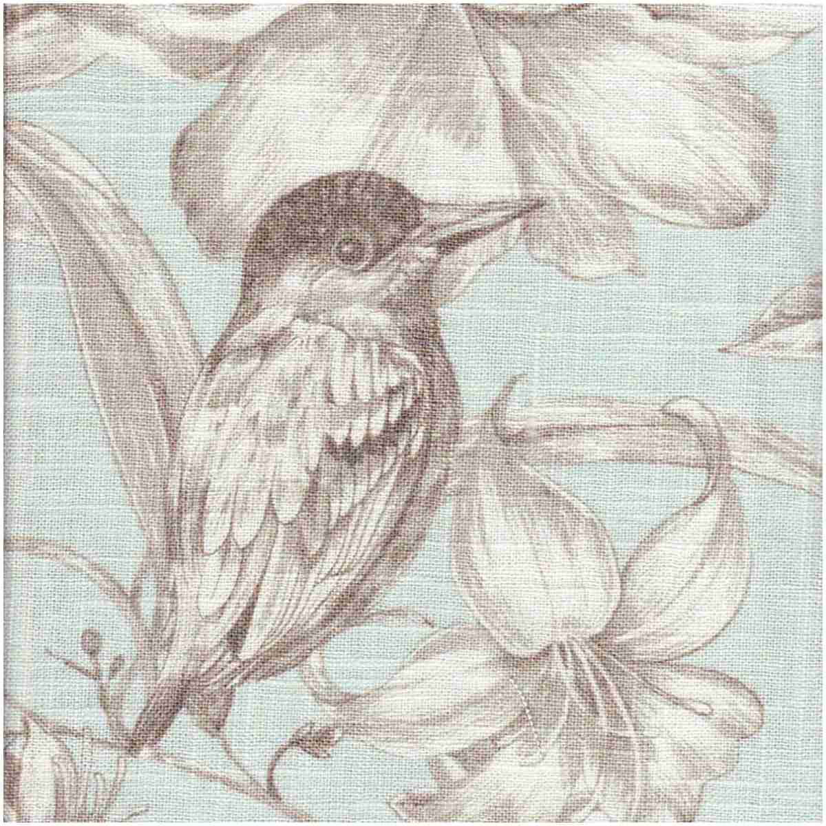 Holib/Aqua - Prints Fabric Suitable For Drapery