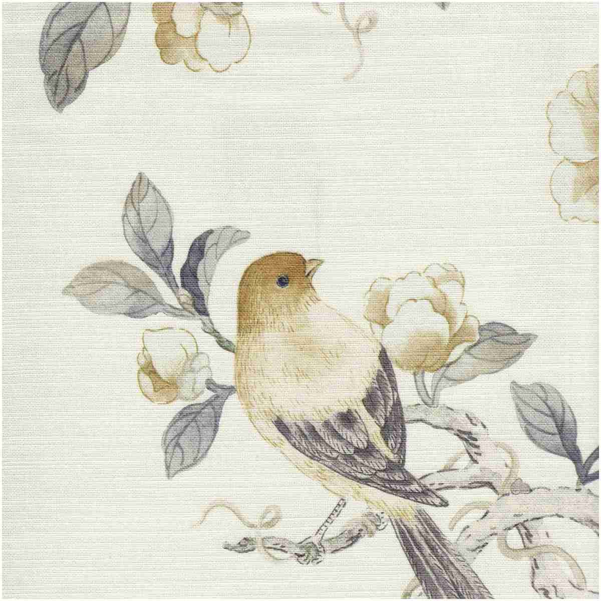 Homony/Gray - Prints Fabric Suitable For Drapery