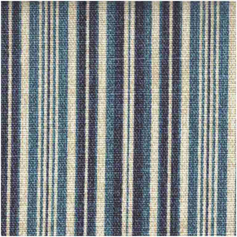 Hostripe/Navy - Prints Fabric Suitable For Drapery