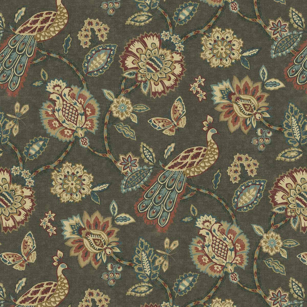 HYBIRD/TAUPE - Prints Fabric Suitable For Drapery