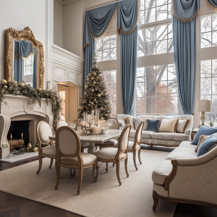 Deck the Halls in Blue Designing a Cool Yuletide Color Scheme Dallas Fabric