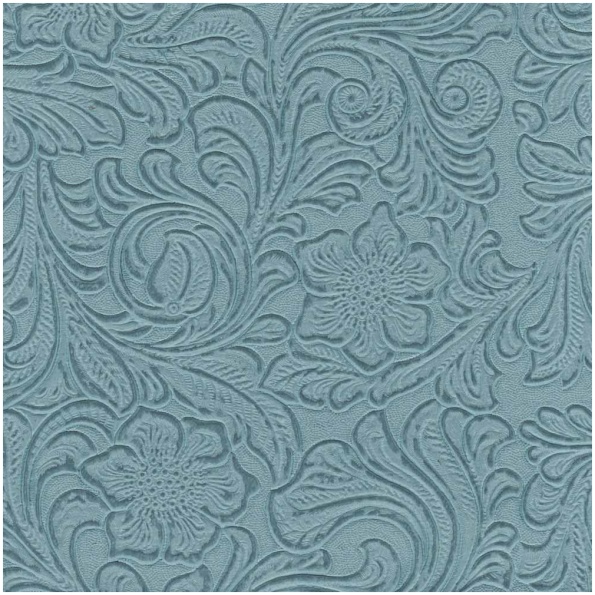 Mi-Fooled/Aqua - Faux Leathers Fabric Suitable For Upholstery And Pillows Only.   - Dallas