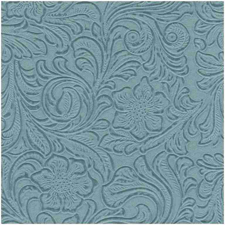 Mi-Fooled/Aqua - Faux Leathers Fabric Suitable For Upholstery And Pillows Only.   - Houston