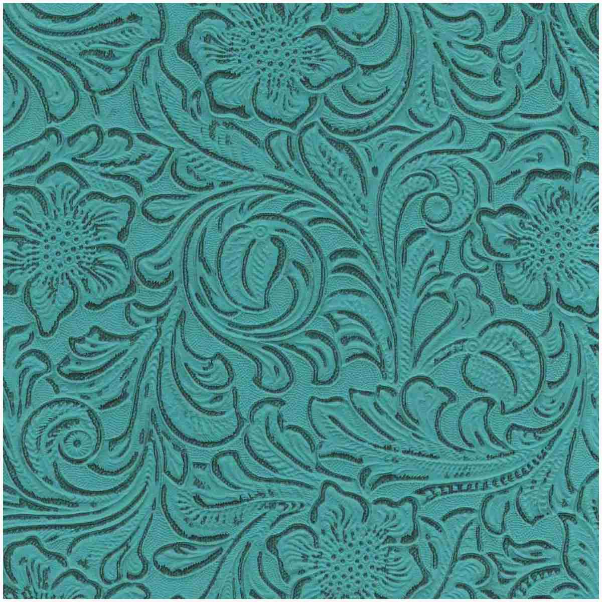 Mi-Fooled/Turq - Faux Leathers Fabric Suitable For Upholstery And Pillows Only.   - Woodlands
