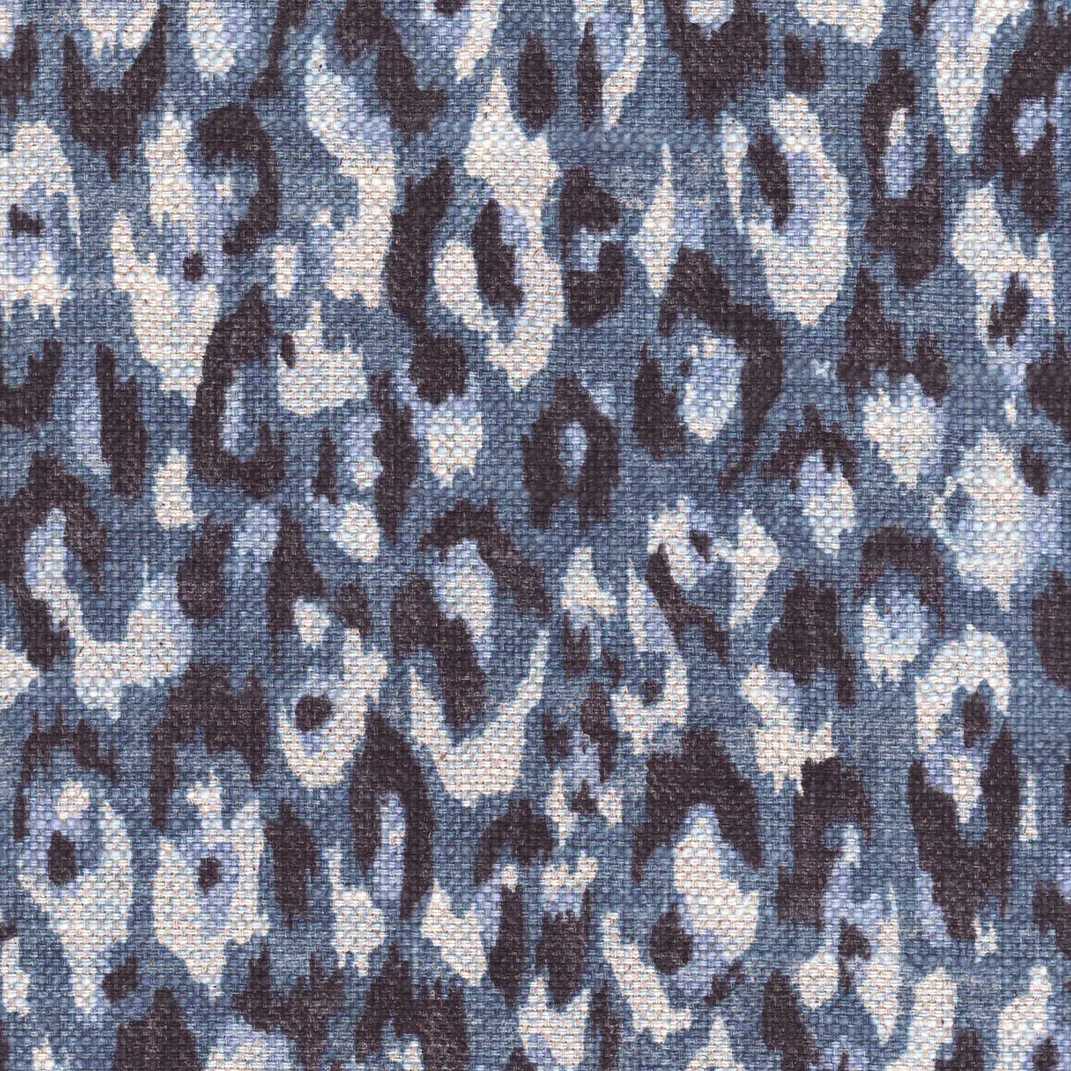 P-CHEETAH/BLUE - Prints Fabric Suitable For Drapery