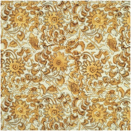 P-HANAD/GOLD - Prints Fabric Suitable For Drapery