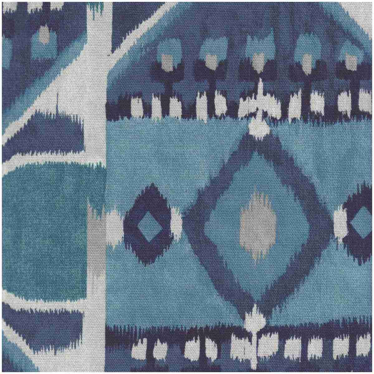 P-Himira/Blue - Prints Fabric Suitable For Drapery