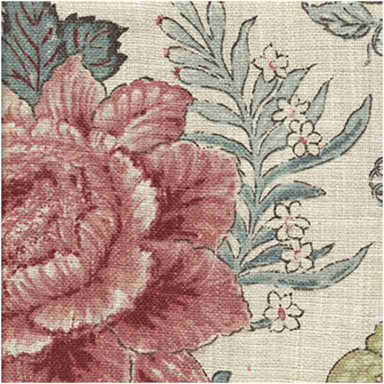 P-Homen/Aqua - Prints Fabric Suitable For Drapery