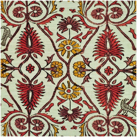 P-HULLA/RED - Prints Fabric Suitable For Drapery