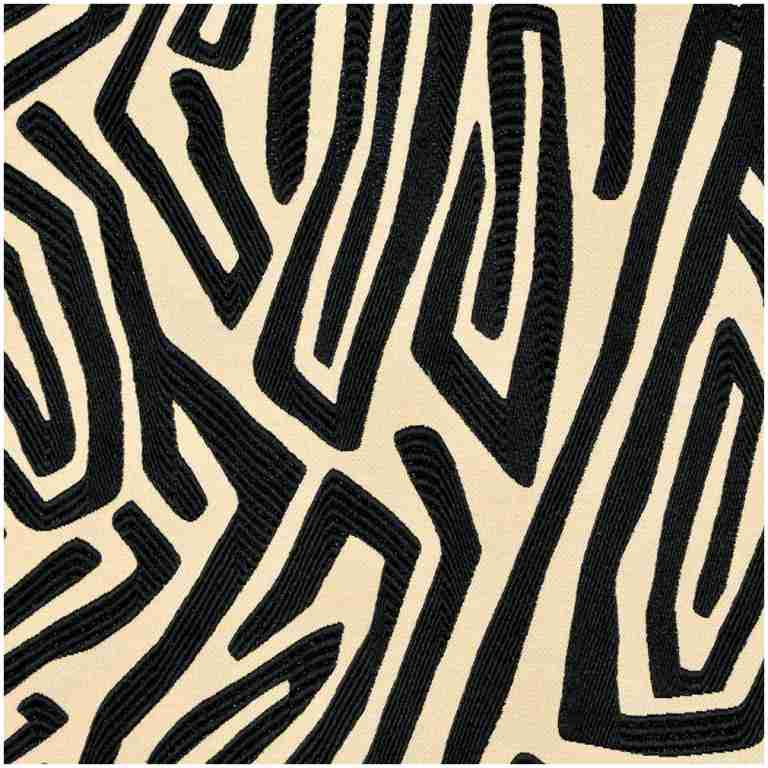 P-Kikat/Black - Upholstery Only Fabric Suitable For Upholstery And Pillows Only.   - Addison